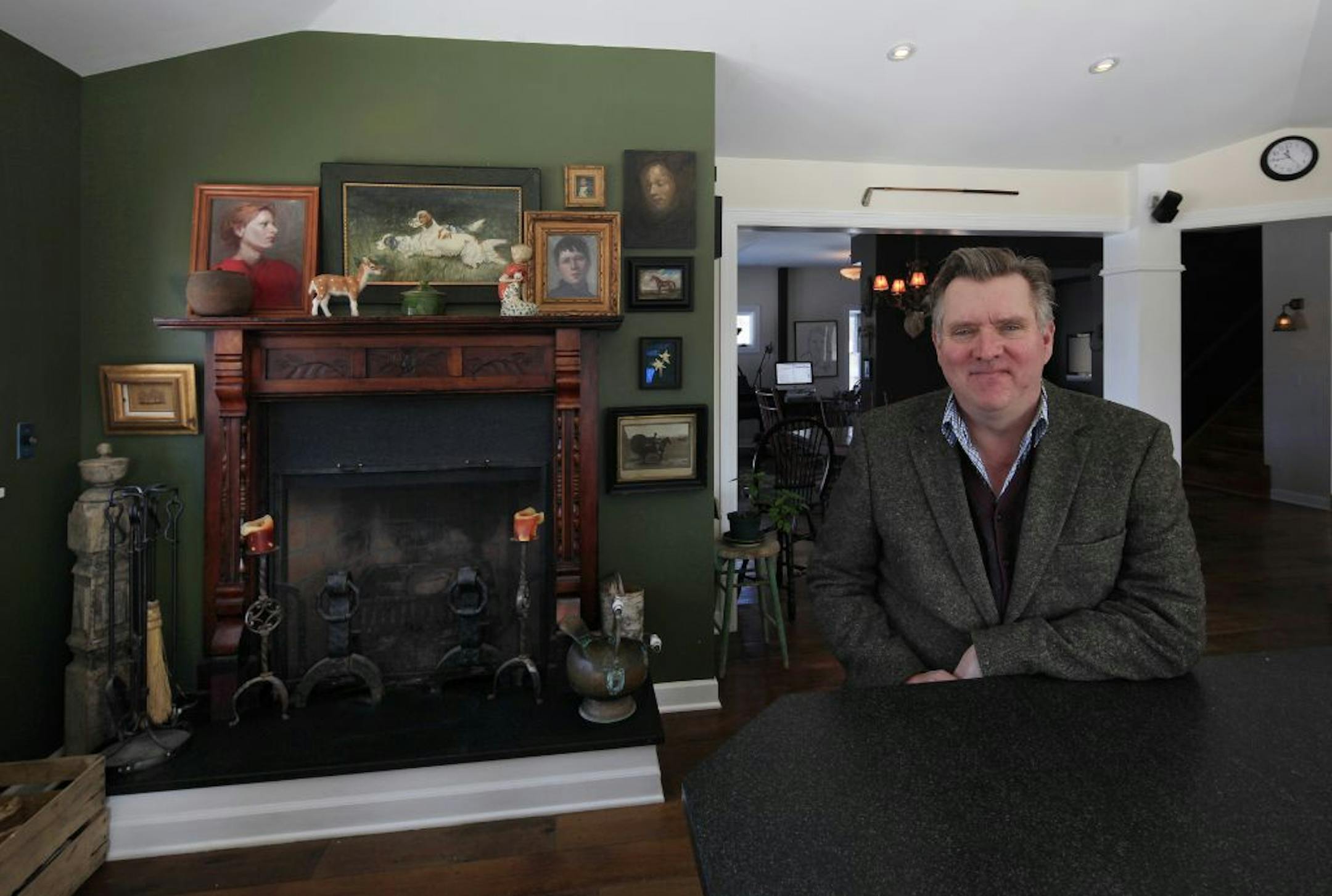 Musician Chan Poling in his home in Prior Lake, MN on February 11, 2013.