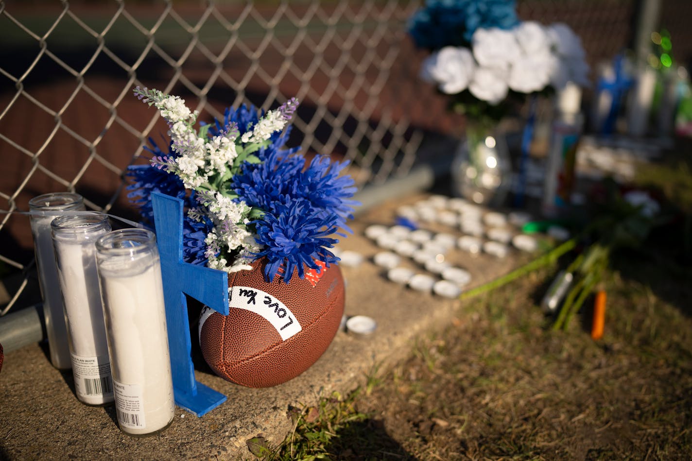 A portion of the memorial to Demaris Hobbs-Ekdahl at Richard WAlton Memorial Park, where he liked to spend time.