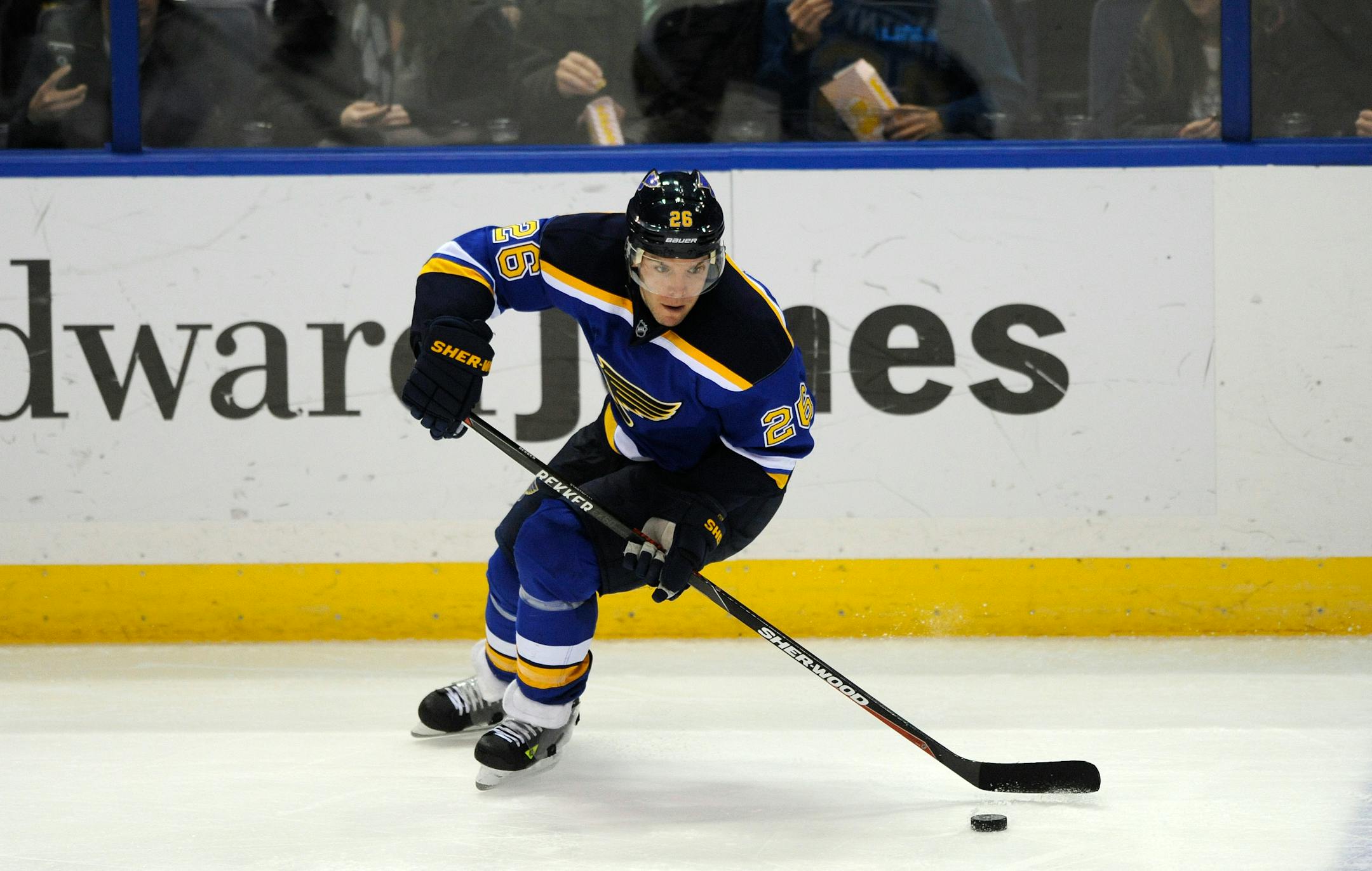 Blues center Paul Stastny