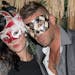 Autumn Brooke and Jai Bowie attend Rock the Cause Beggars Banquet & Masquerade Ball celebrating the 9th anniversary of Rock the Cause on August 8, 201