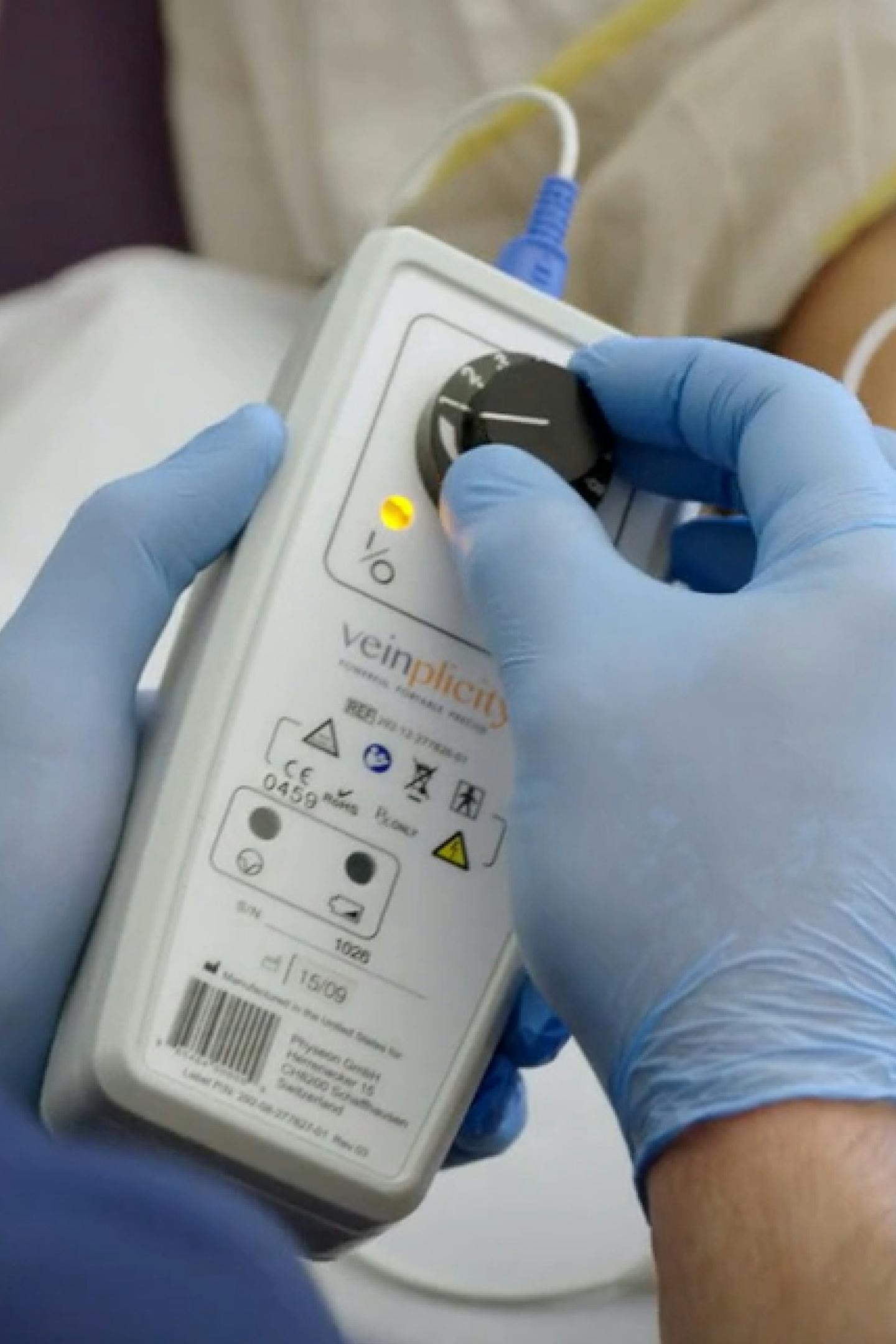 A Switzerland-based company called Physeon GmbH is testing the Veinplicity, a device designed and made in Minnesota, which applies electric stimulation to the patient&#x2019;s arm for a few minutes to make veins easier to target with an IV needle. The current makes the veins temporarily grow larger and more prominent in the arm.