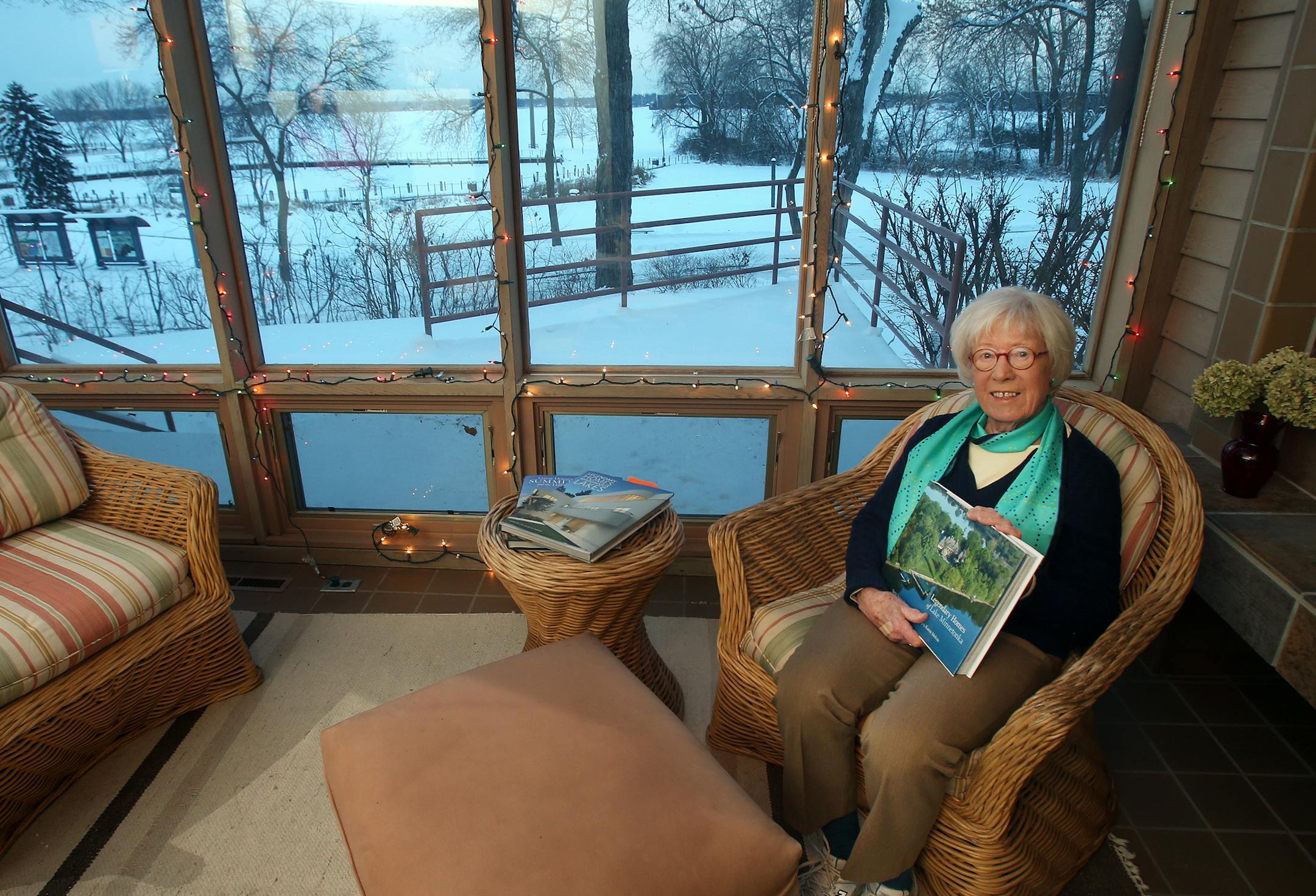 88-year-old Wayzata resident and community leader Bette Hammel, a prominent longtime fixture in the city. Wayzata, MN on December 10, 2013. ] JOELKOYAMA&#x201a;&#xc4;&#xa2;jkoyama@startribune 88-year-old Wayzata resident and community leader Bette Hammel, a prominent longtime fixture in the city. Since her husband, a local architect, died 27 years ago, she's made a name for herself, authoring three books about lake homes in Minnetonka and Minneapolis and serving on several city committees includ