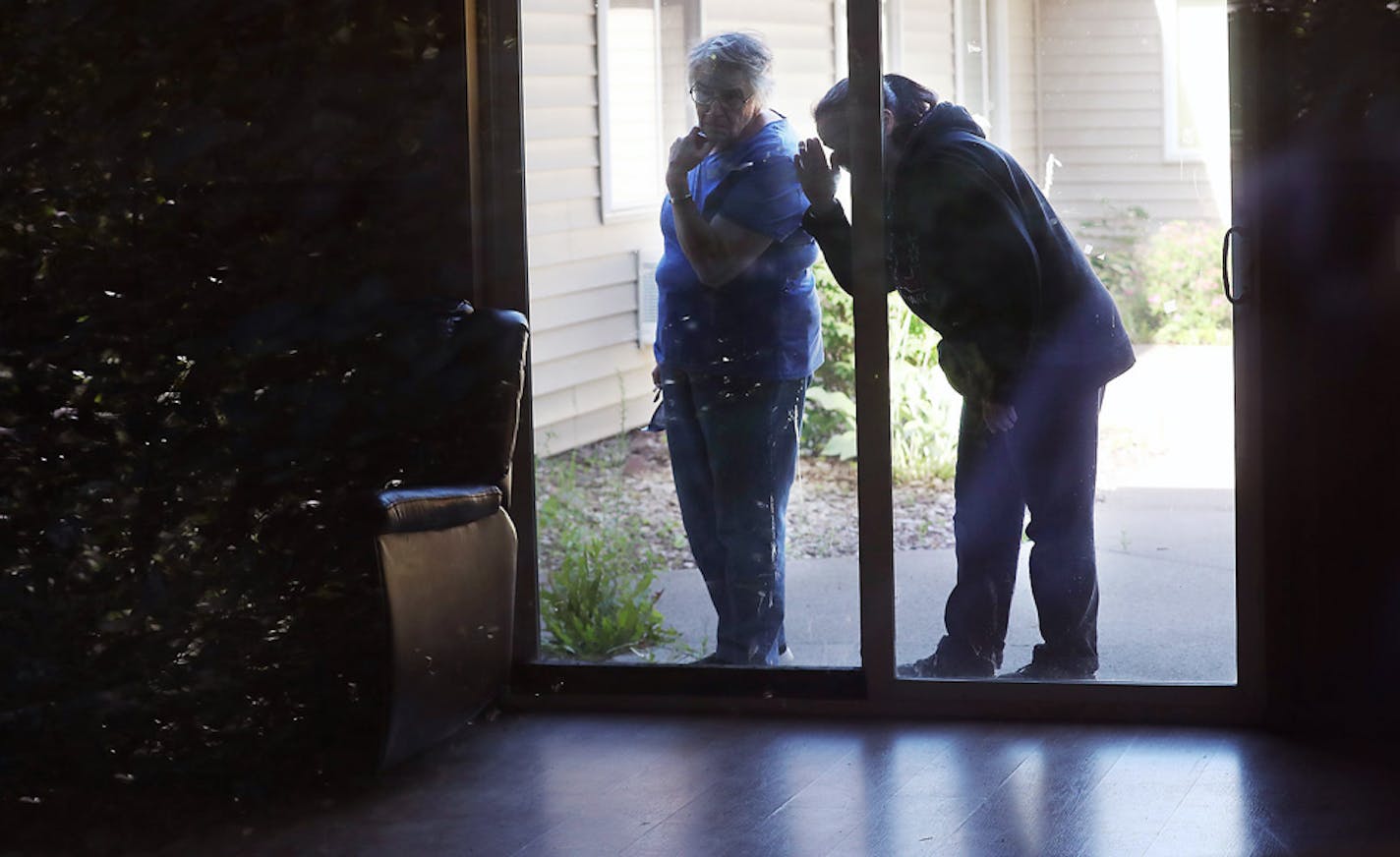 Janice Hiller and her daughter Dawn Hiller peered inside the shuttered Superior View senior home, two years after husband and father Wally Hiller died there.