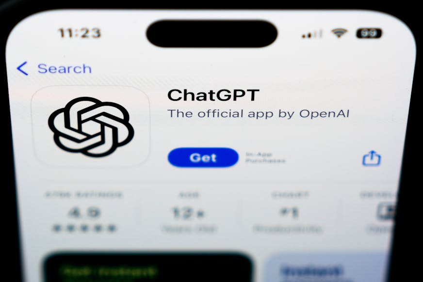 A ChatGPT logo is seen in West Chester, Pa., on Dec. 6, 2023