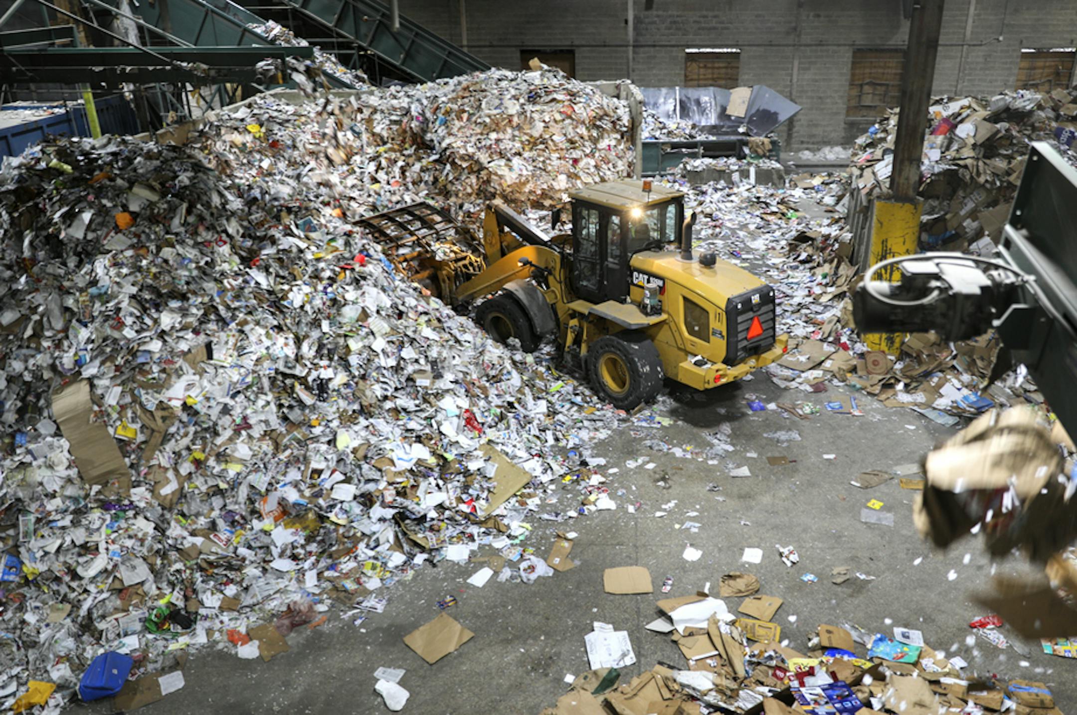 A Chinese ban on accepting American recyclables is having a ripple effect in Minnesota, where the price of recycled goods has imploded. The economics that once made recycling work have come crashing down. The mixed paper we toss in the bin used to be worth $70 a ton, for example, now it is zero. Here, the Eureka Recycling facility in Minneapolis had to lay off six employees amid falling revenues. ] BRIAN PETERSON • brian.peterson@startribune.com
Burnsville, MN 07/09/2018