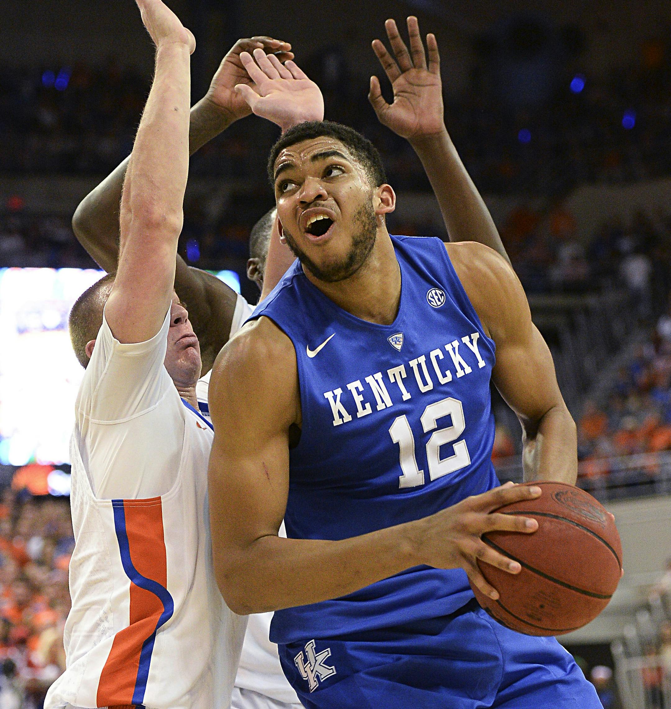 Kentucky’s Karl-Anthony Towns will tempt NBA teams with his versatility.