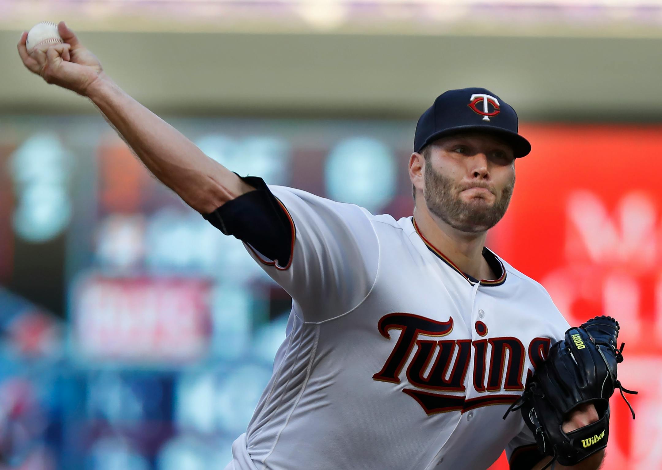 Twins pitcher Lance Lynn throws against the Detroit Tigers on Tuesday at Target Field.