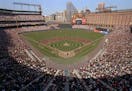 FILE - In this April 6, 1992, file photo, a general view from the upper level The Orioles will celebrate mark the 20th anniversary of the inaugural op