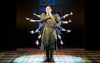 Emily Gunyou Halaas as Miss Trunchbull in Roald Dahl's Matilda The Musical at Children's Theatre Company. Photo by Dan Norman