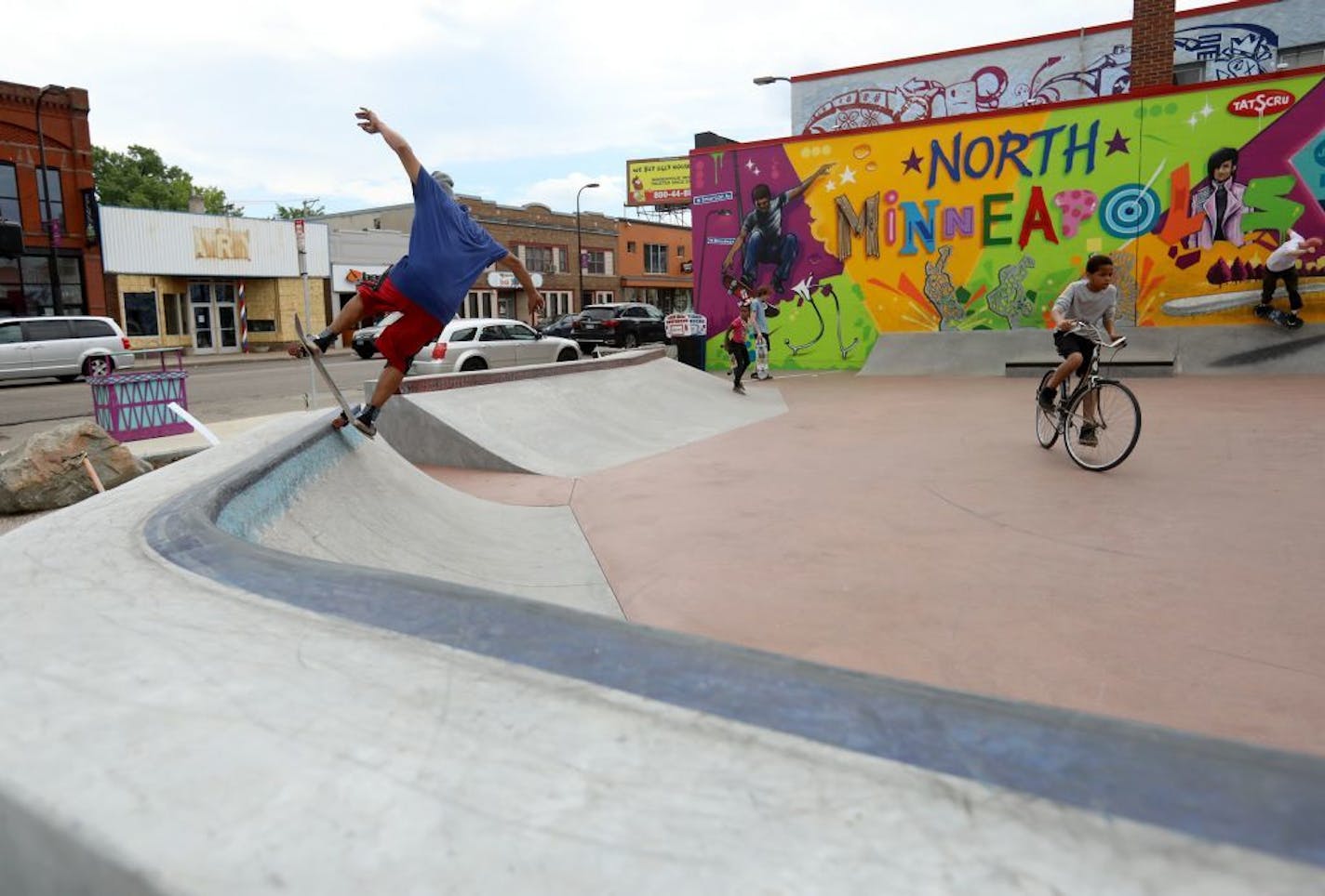 "As soon as the concrete was dry, dozens of skaters, bikers and neighborhood kids and young adults and young men from all over the city have been using the park every single day," said Juxtaposition Arts CEO DeAnna Cummings.