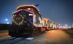 The Canadian Pacific Holiday Train makes its only stop in the west metro suburbs with a stop in Loretto on Dec. 13, 2014. Photo submitted by Canadian 