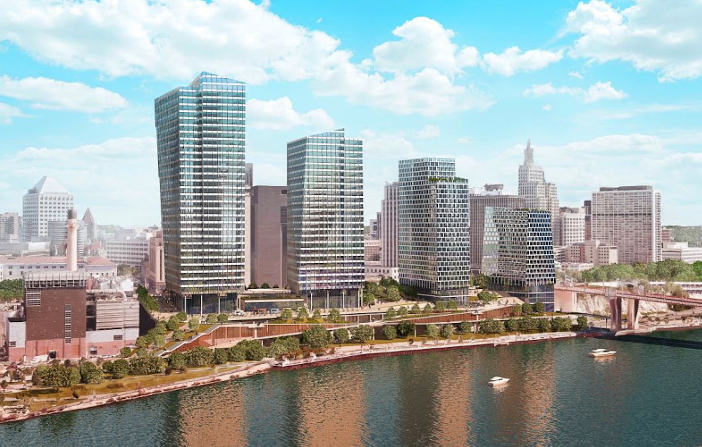 Rendering of St. Paul Riversedge project