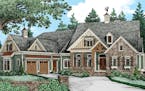 Grand English cottage for home plan.