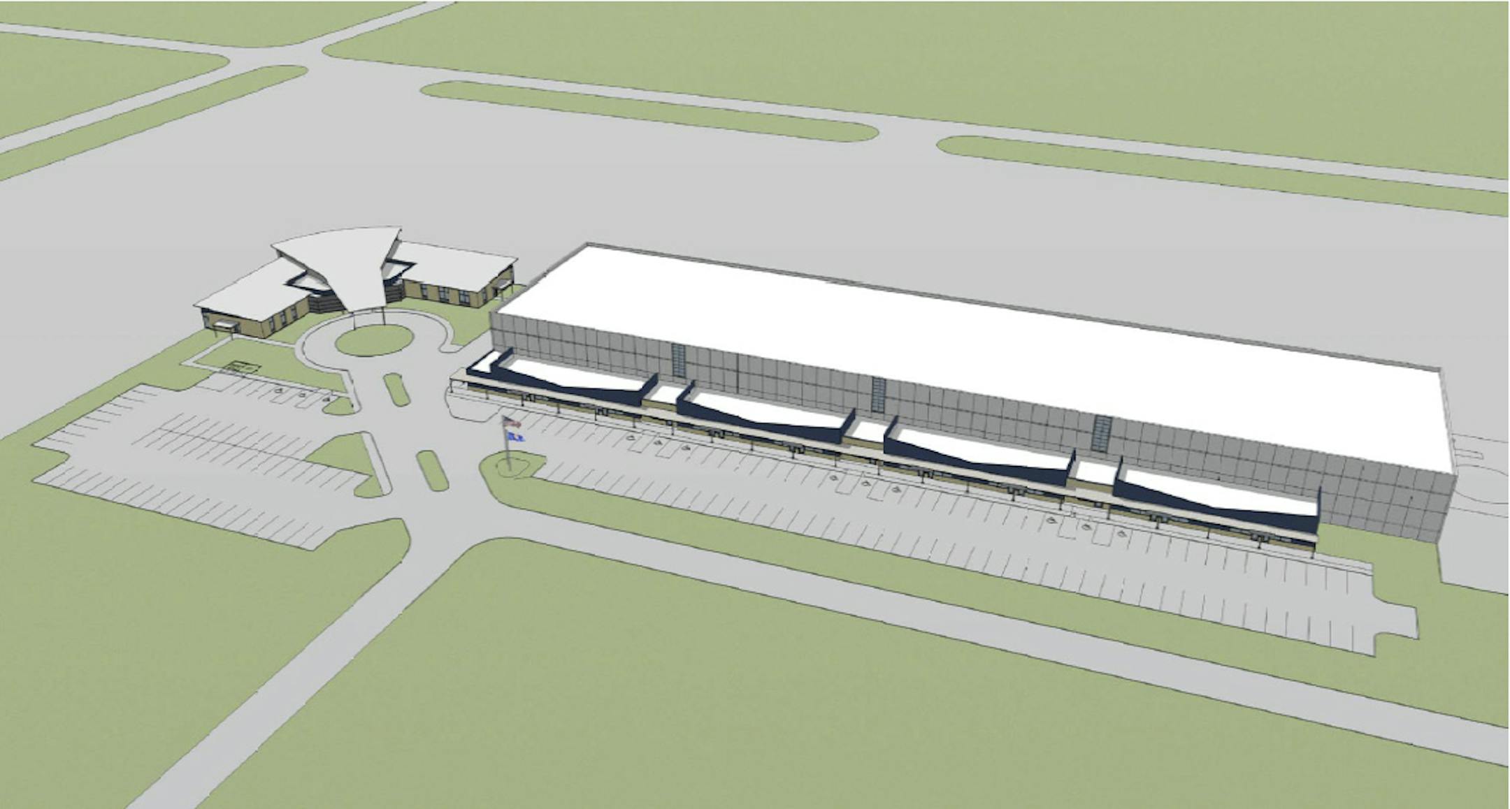 Architectural rendering of Anoka County - Blaine Airport