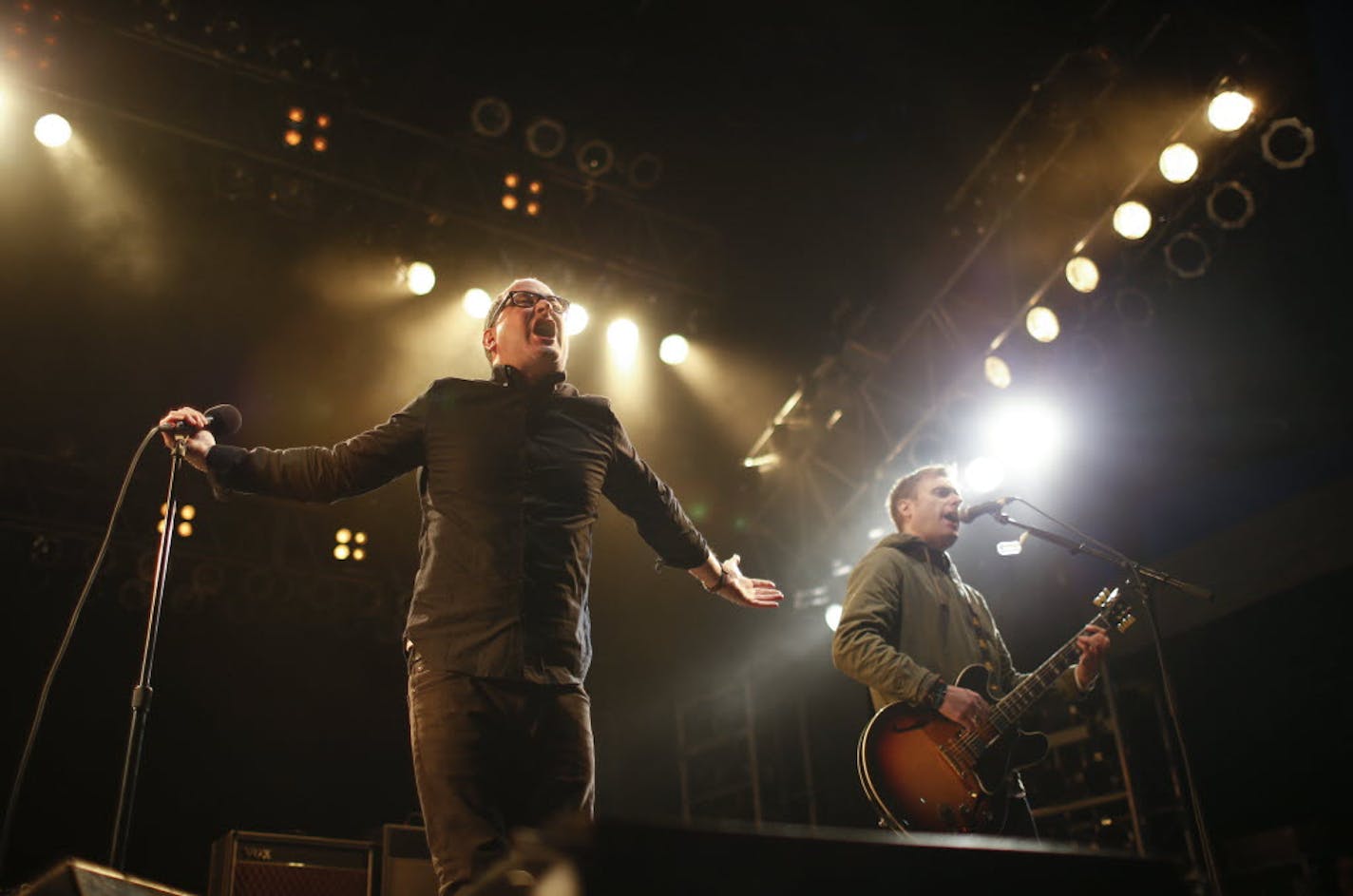 The Hold Steady with Craig Finn, left, and Tad Kubler will celebrate First Avenue's 50th anniversary later in the year.