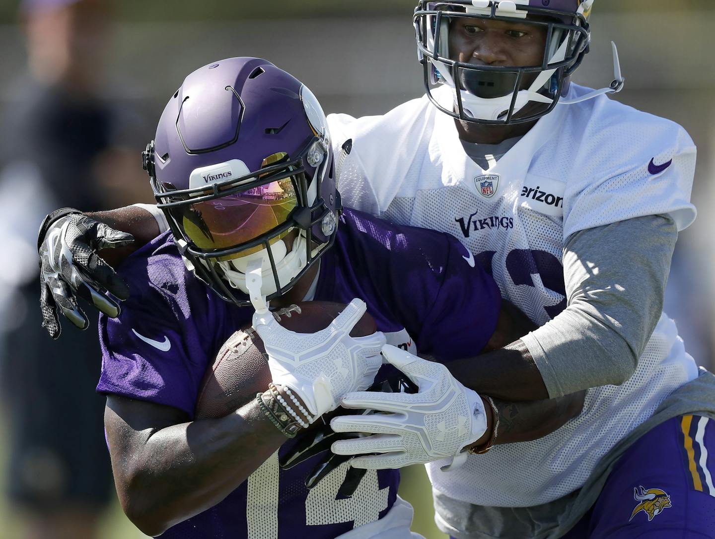 Minnesota Vikings Stefon Diggs (14). ] CARLOS GONZALEZ cgonzalez@startribune.com - July 29, 2016, Mankato, MN, Minnesota State University, Mankato, Minnesota Vikings Training Camp