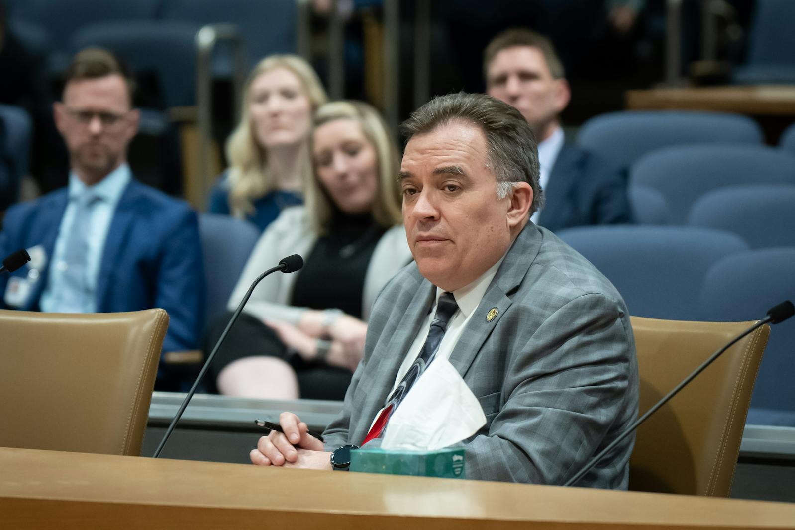Sen. John Hoffman, DFL-Champlin, during a March 6, 2024 committee hearing.