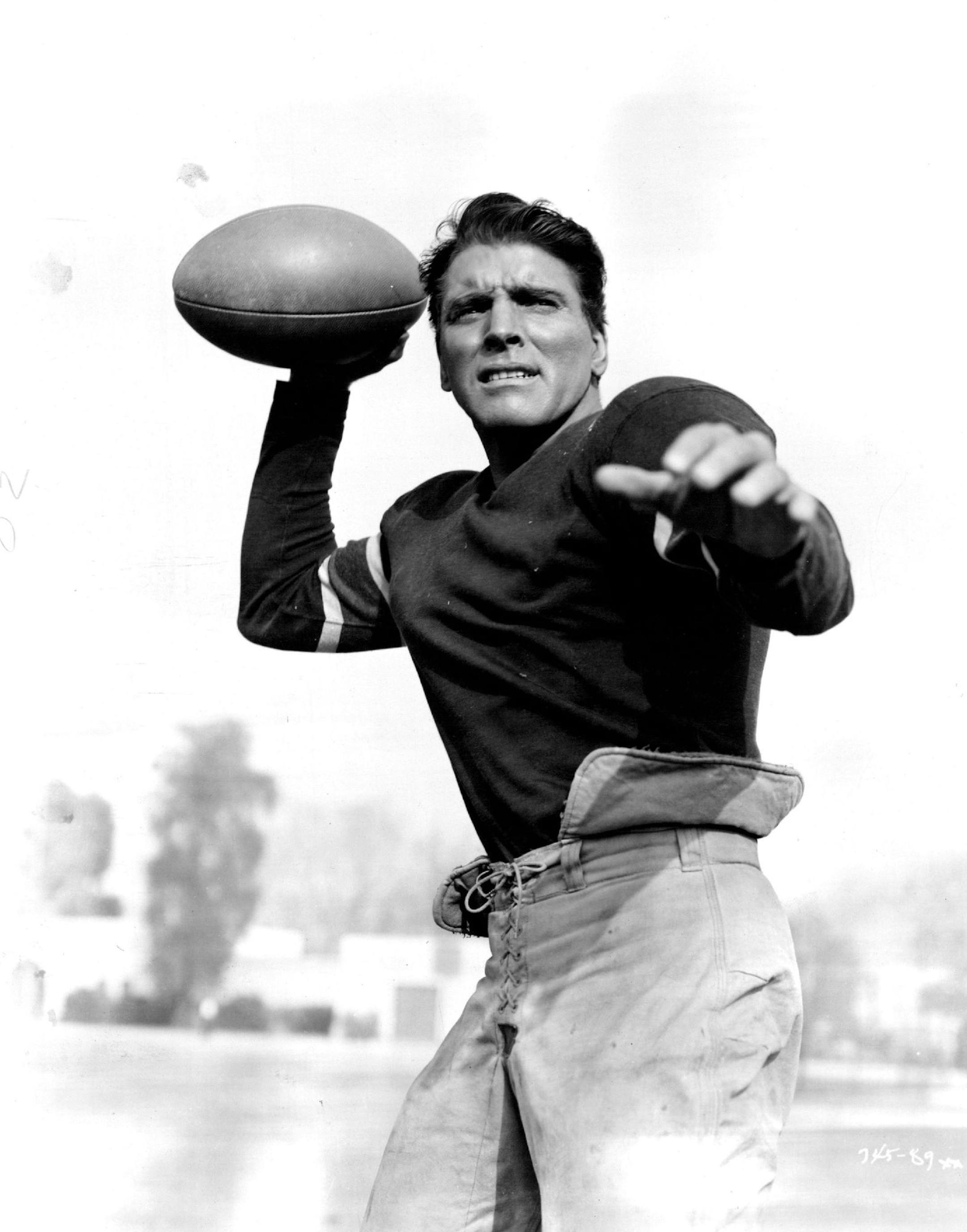 September 1, 1951 Lancaster Throws a Pass as Carlisle Star Film Story covers three of Thorpe's many sports Story of Jim Thorpe "Jim Thorpe-All American" is the Warner Brothers film story of the life and career of the Indian boy who has been rated one of the greatest all-around athletes of all time. With Burt Lancaster as Thorpe, the picture opens its Minneapolis run at the State theater Thursday. Charles Bickford plays Pop Warner, the famous Carlisle coach who discovered Thorpe, and Phyllis Thax