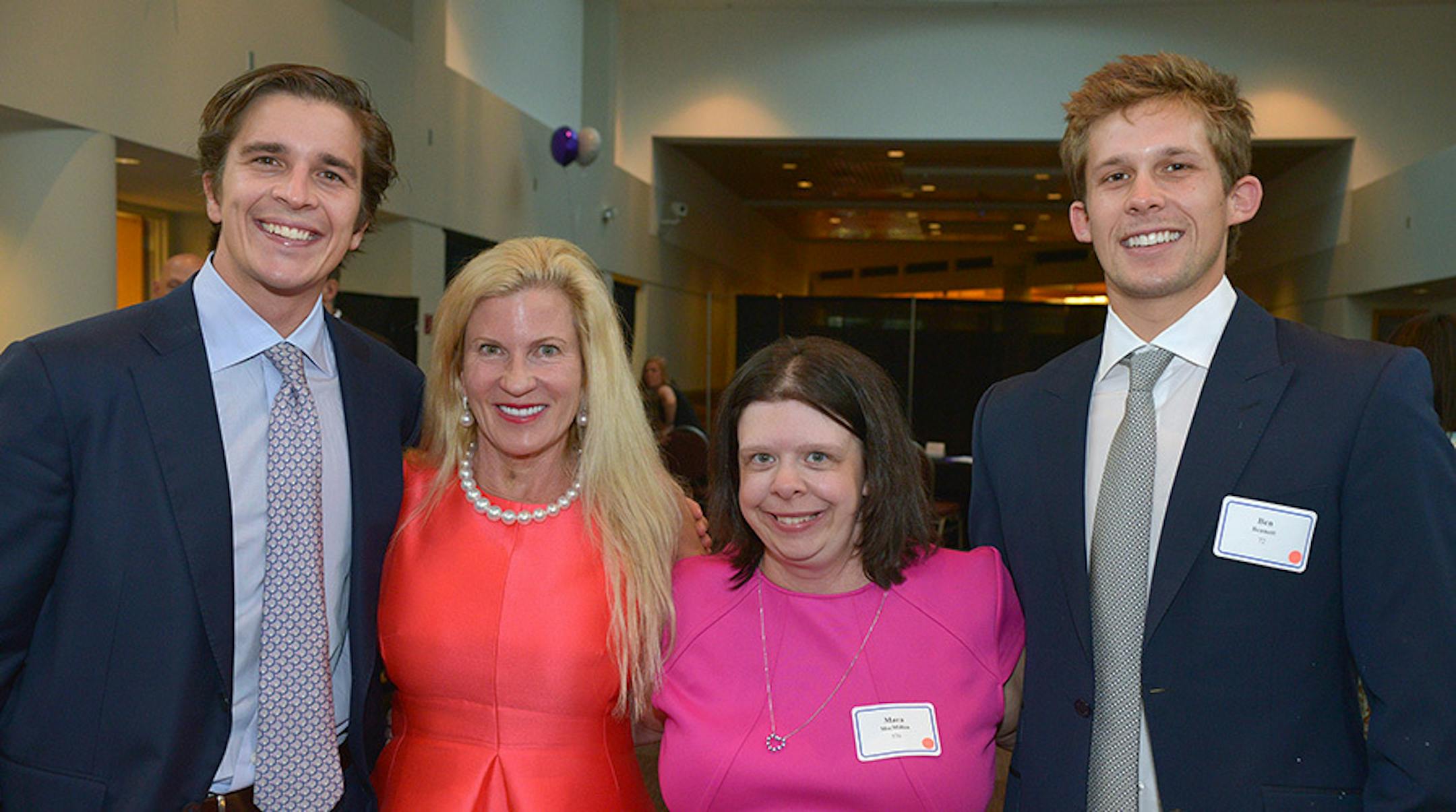 From left, Frankie Bennett, Cargill's Muffy MacMillan, Mara MacMillan and Ben Bennett.