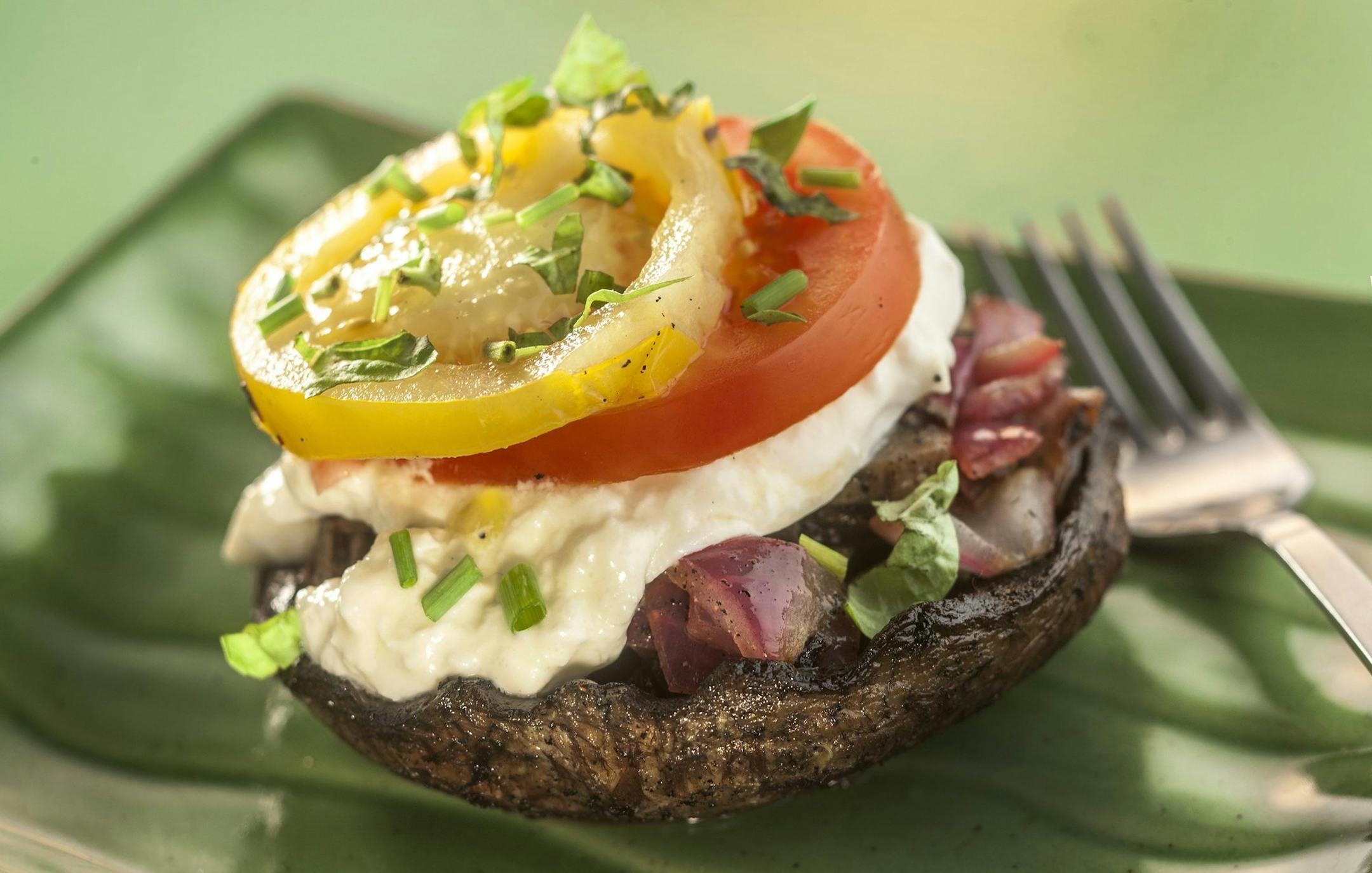 The grill isn't just for burgers and steaks, vegetables can be transformed by the heat of a grill in dishes like a lemon, garlic grilled portbello mushroom. (Bill Hogan/Chicago Tribune/MCT) ORG XMIT: 1154923