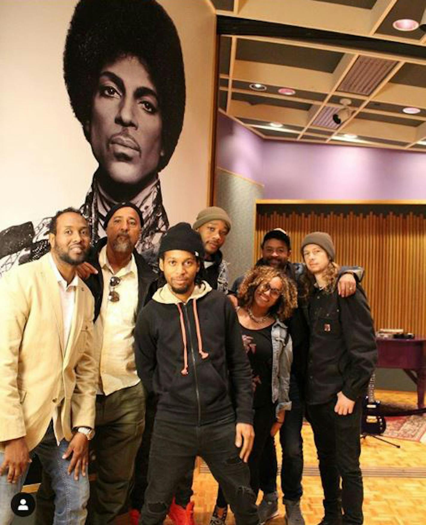 Shaggy, his band and management visited Paisley Park in October 2018. (Photo credit: Paisley Park)