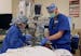 Dr. Brian Chesebro, right, in Portland, Ore., has calculated that by simply using the anesthesia gas sevoflurane in most surgeries, instead of the sim