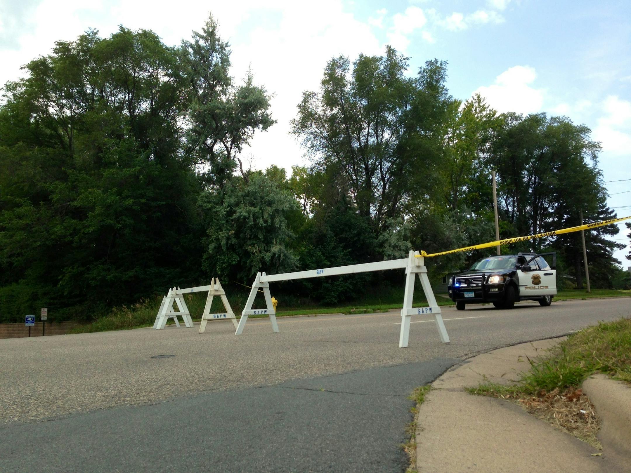 Police blocked off a handful of blocks in St. Anthony because of a chemical spill. Barricades were put up at County Rd. D and McCallum Rd.