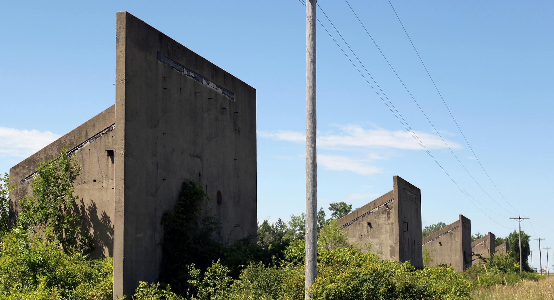 Ruins of an ammunition plant sit on a portion of the UMore Park property in Rosemount.