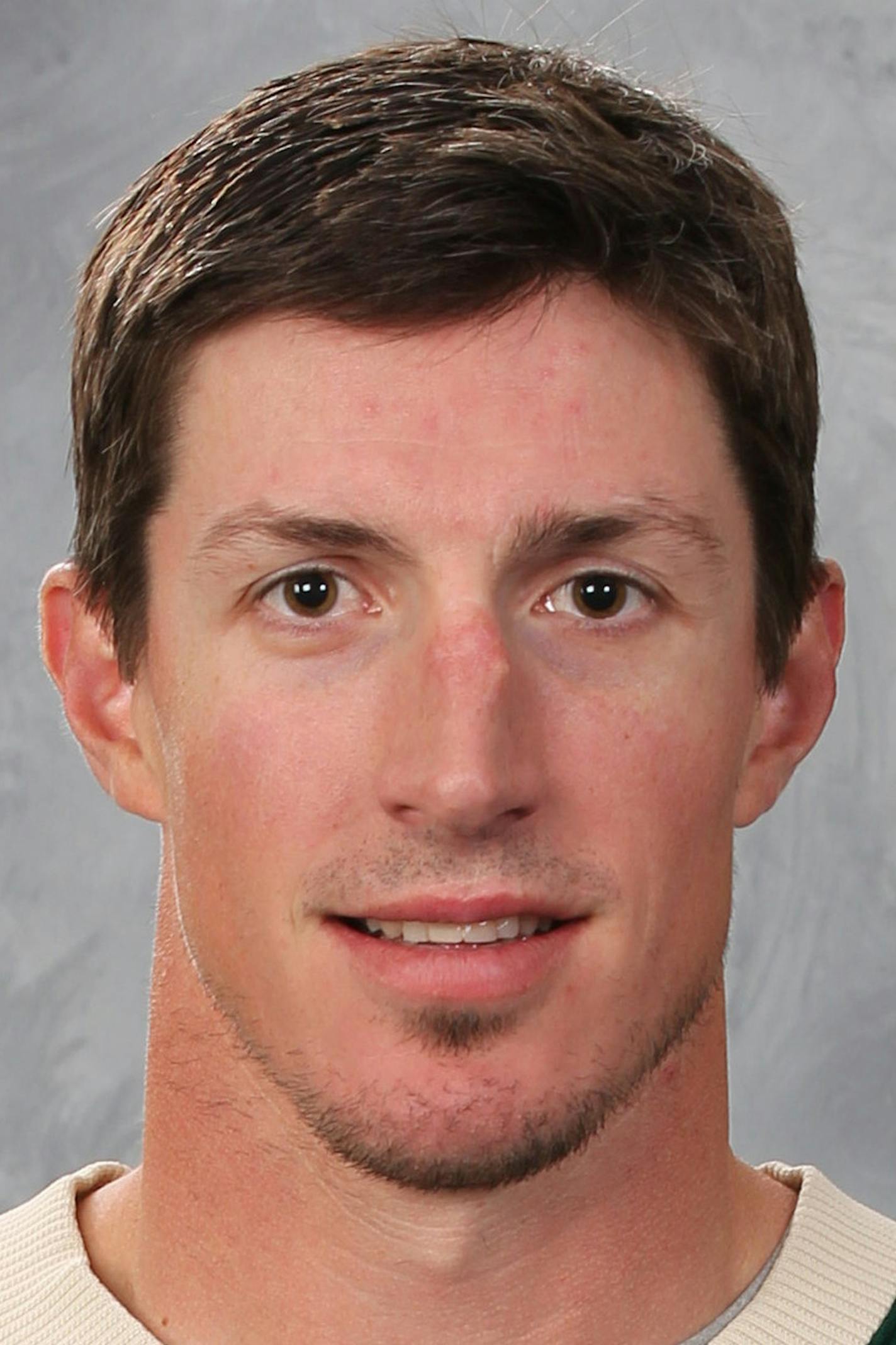 ST. PAUL, MN - SEPTEMBER 17: Ryan Carter #18 of the Minnesota Wild poses for his official headshot for the 2015-2016 season on September 17, 2015 at the Xcel Energy Center in St. Paul, Minnesota. (Andy King/NHLI via Getty Images) *** Local Caption *** Ryan Carter ORG XMIT: 570172171