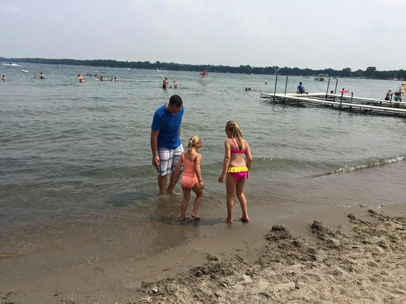 Caleb Meier and daughters Amelia and Eleigh Meier spent time at Lake Minnewaska on the Fourth of July.