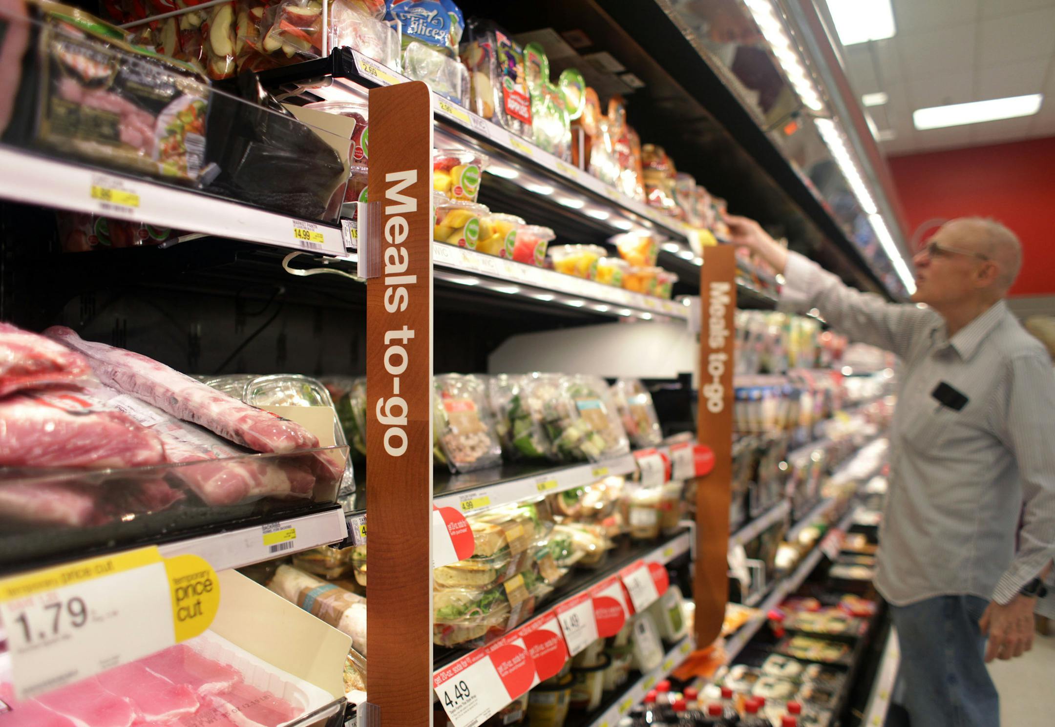Target is testing out new features in it's New Brighton Blvd. store including "Meals to go" available in the produce section ] MONICA HERNDON monica.herndon@startribune.com Minneapolis, MN 06/18/2014