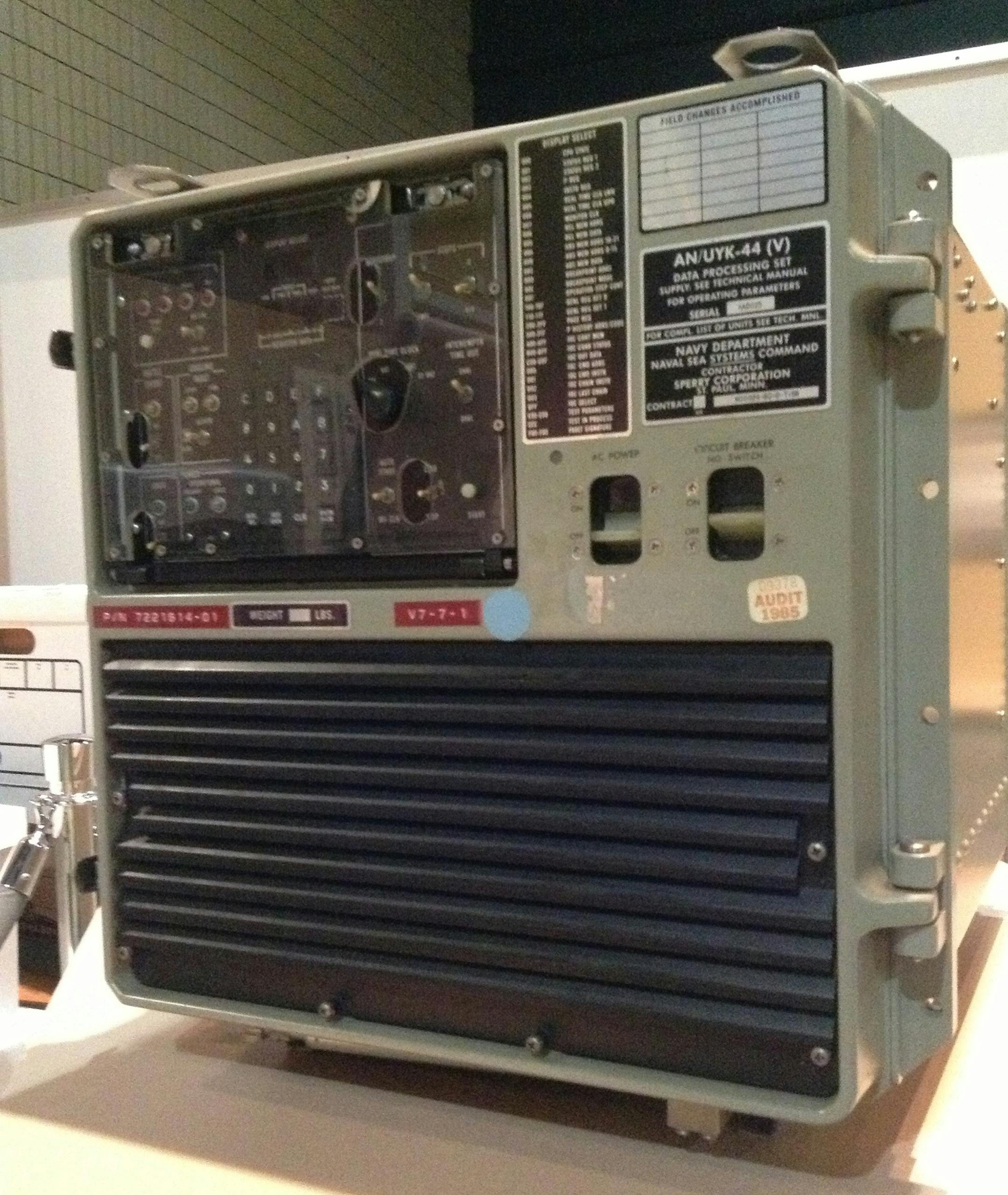 Courtesy Dakota County Historical Society This AN/UYK-44 was the standard naval minicomputer during the 1980s. It's on display as part of the Dakota County Historical Society's new exhibit.