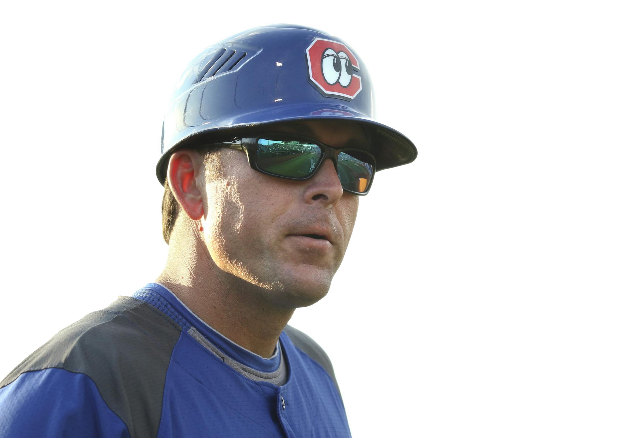 Photo by Dan Henry - Chattanooga Lookouts staff manager Doug Mientkiewicz #16 works with his team as they play the Biloxi Shuckers at AT&T Field in Chattanooga, Tenn., on Friday, May 29, 2015. ORG XMIT: MIN1506010941010306