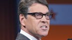 Republican presidential candidate former Texas Gov. Rick Perry speaks during a pre-debate forum at the Quicken Loans Arena, Thursday, Aug. 6, 2015, in