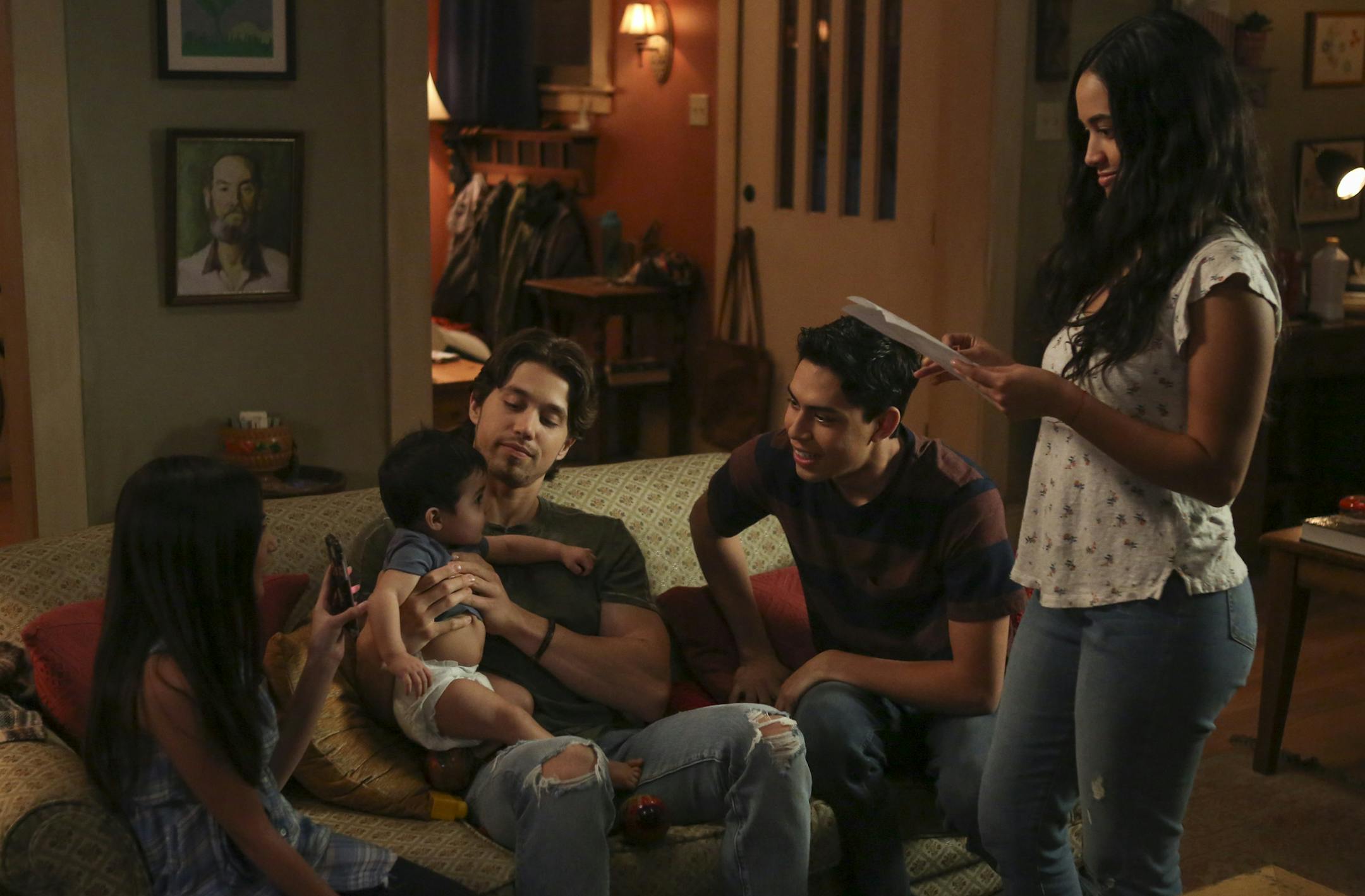 PARTY OF FIVE - "Margin of Error" - A fearful Valentina struggles to sleep at night after the recent loss of her parents. This takes a toll on Beto, who is left to comfort her. Val turns to religion in the hopes of getting her parents back and Lucia denounces that same religion, believing it is only doing harm to her younger sister. Meanwhile, Emilio tries to do right by his father by dismissing Oscar of certain duties, which only offends Oscar and leaves Emilio to run the restaurant on his own.