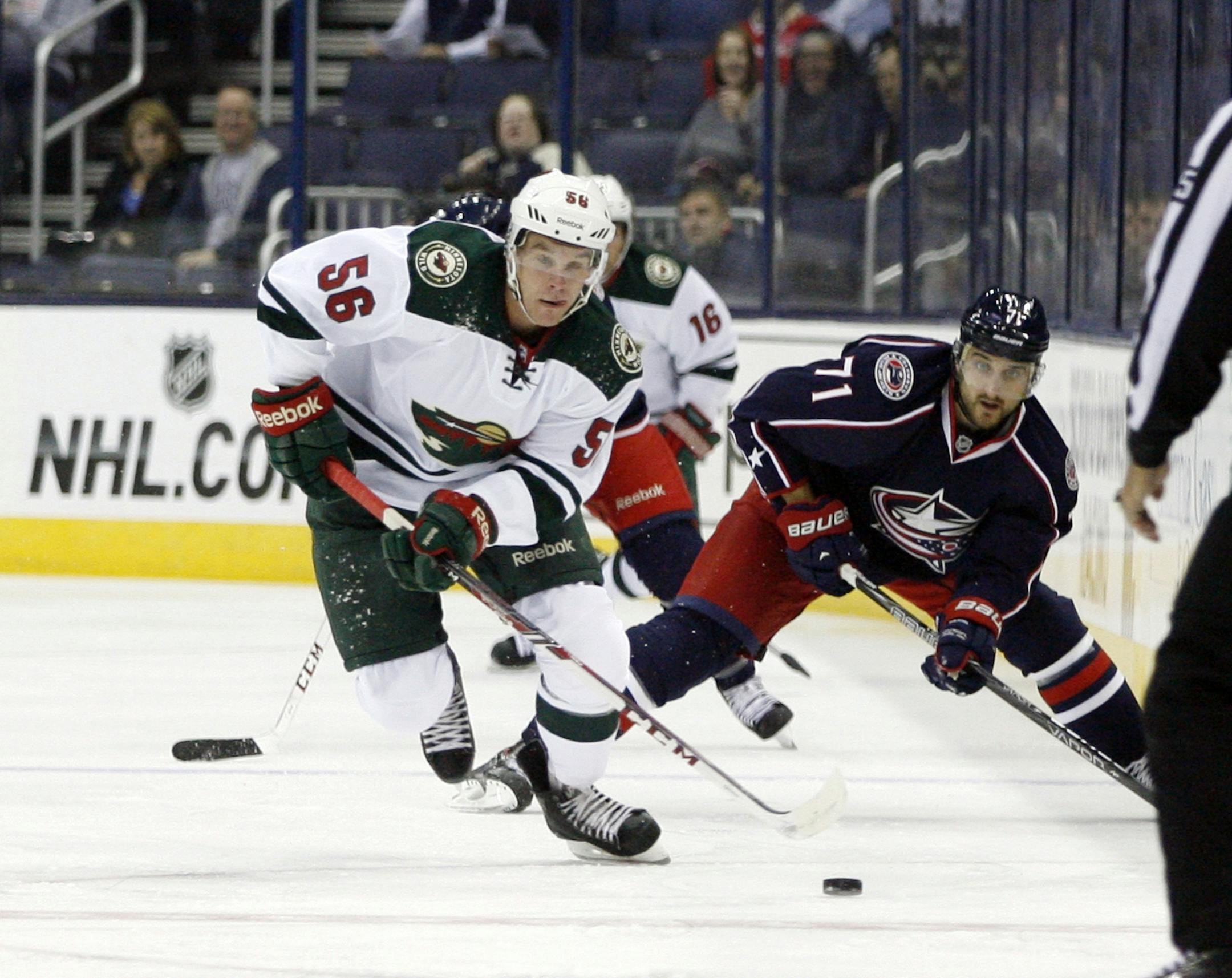 Minnesota's Erik Haula (56) during the preseason.