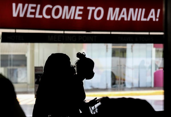 A passenger arrived at Manila’s International Airport on Feb. 10, 2022. The BA.2 subvariant has become dominant in several countries, including the 