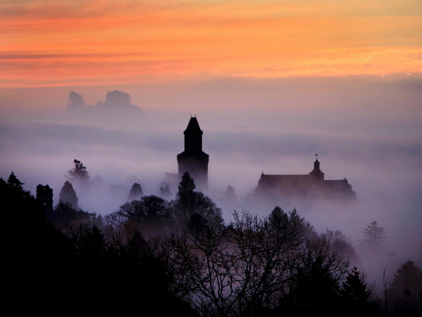 The castle of Kronberg near Frankfurt, Germany (not the headquarters of Der Spiegel).