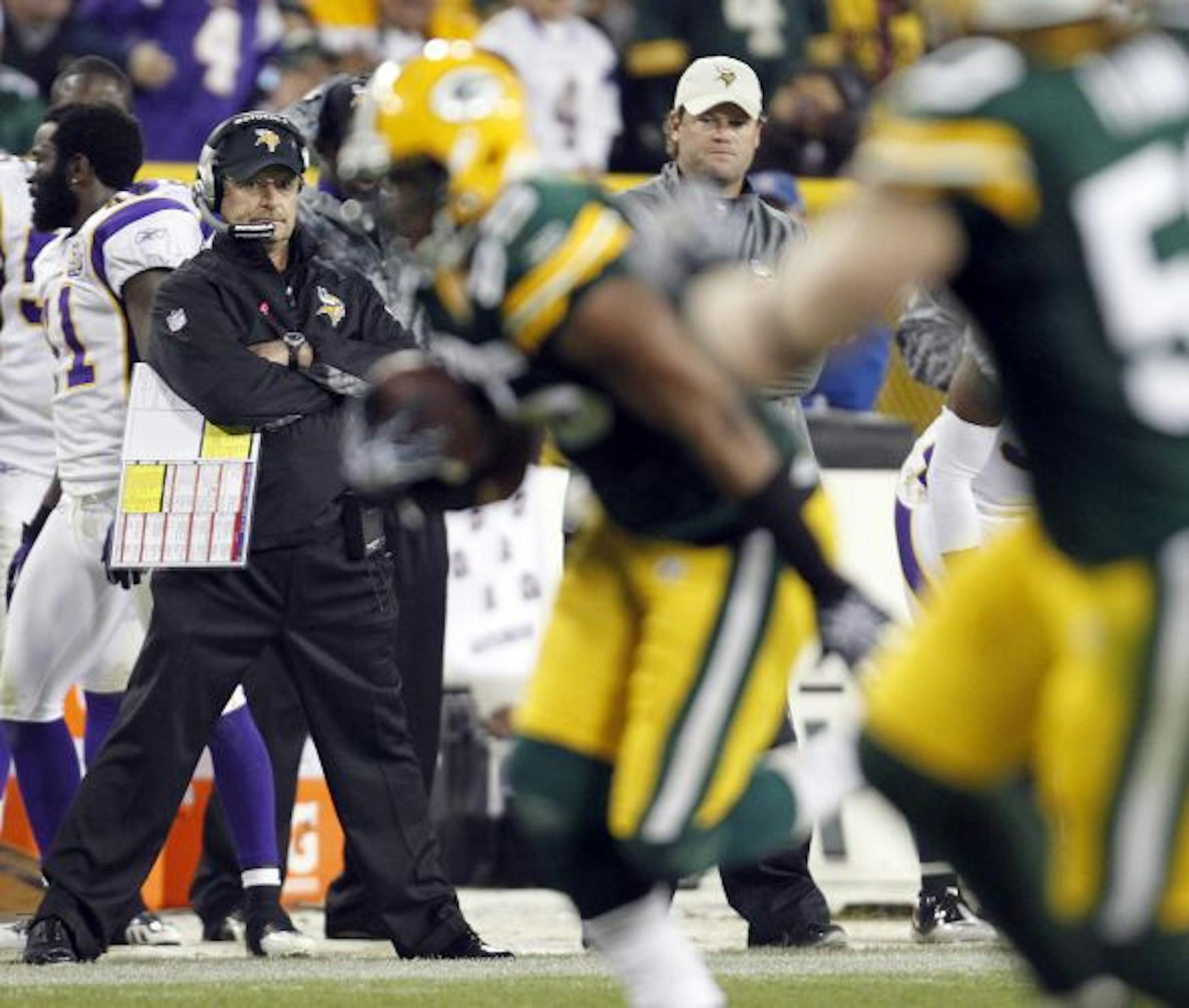 After back-to-back road losses and the release of Randy Moss, coach Brad Childress might not like what he hears on Sunday at Mall of America Field.