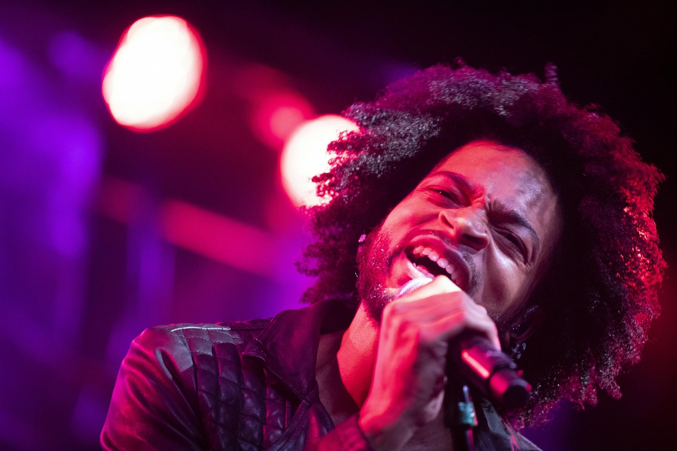 MacKenzie sings lead vocals during the New Power Generation show.