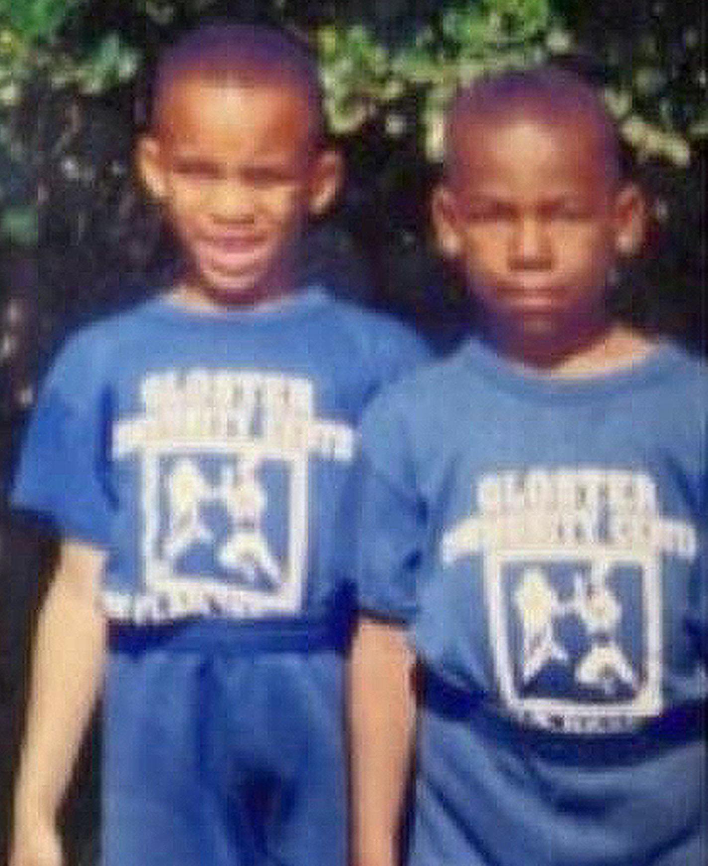 Damien Wilson, left, and David Cobb, right, as youngsters on the same flag football team. Now, they star for the Gophers. From Cobb's Instagram account, used with permission.