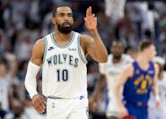 Mike Conley was back in action for the Timberwolves against the Nuggets on Thursday night at Target Center.