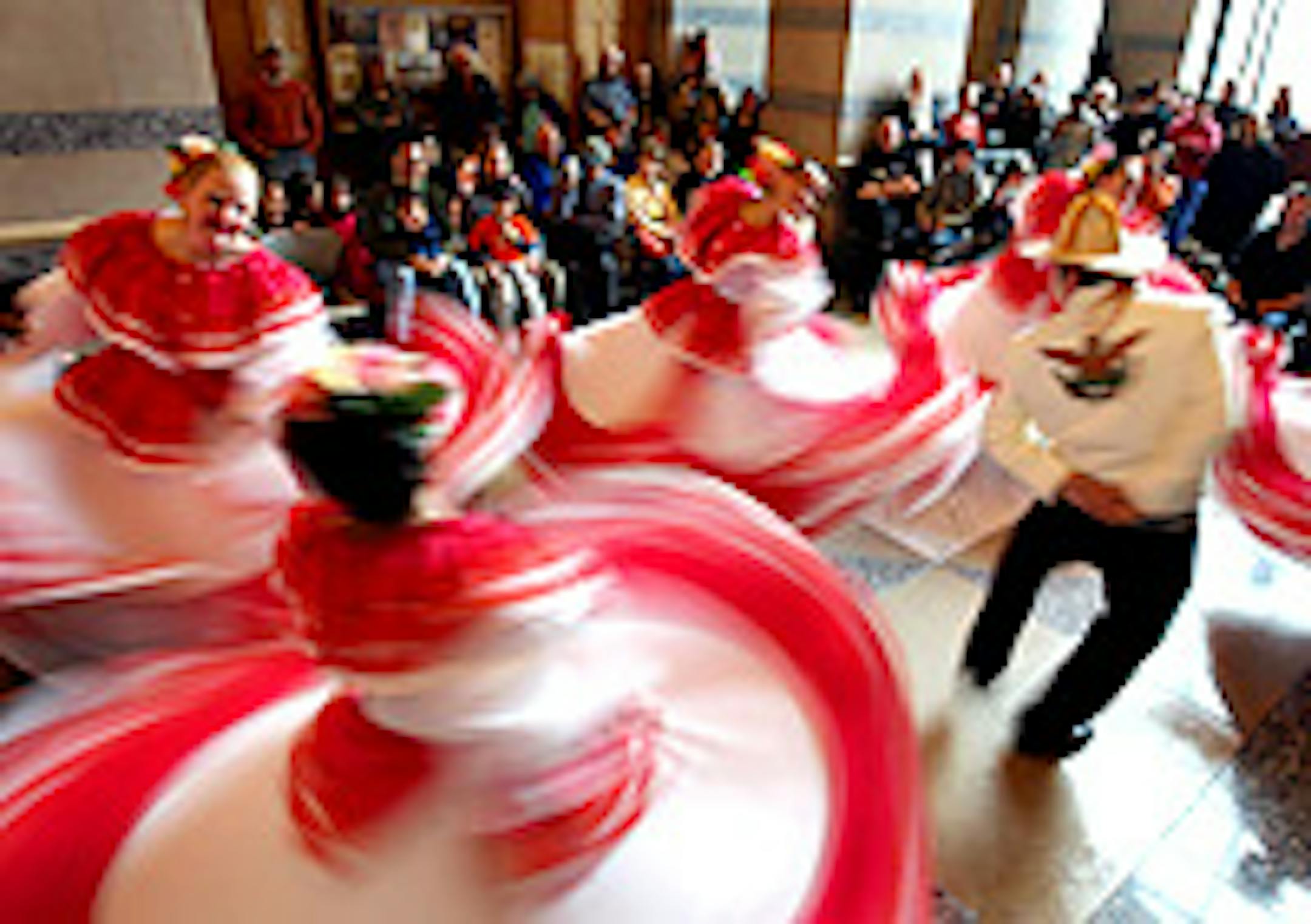 Los Alegres Bailadores performed at a Dia de Los Muertos celebration at the Minnesota History Center.