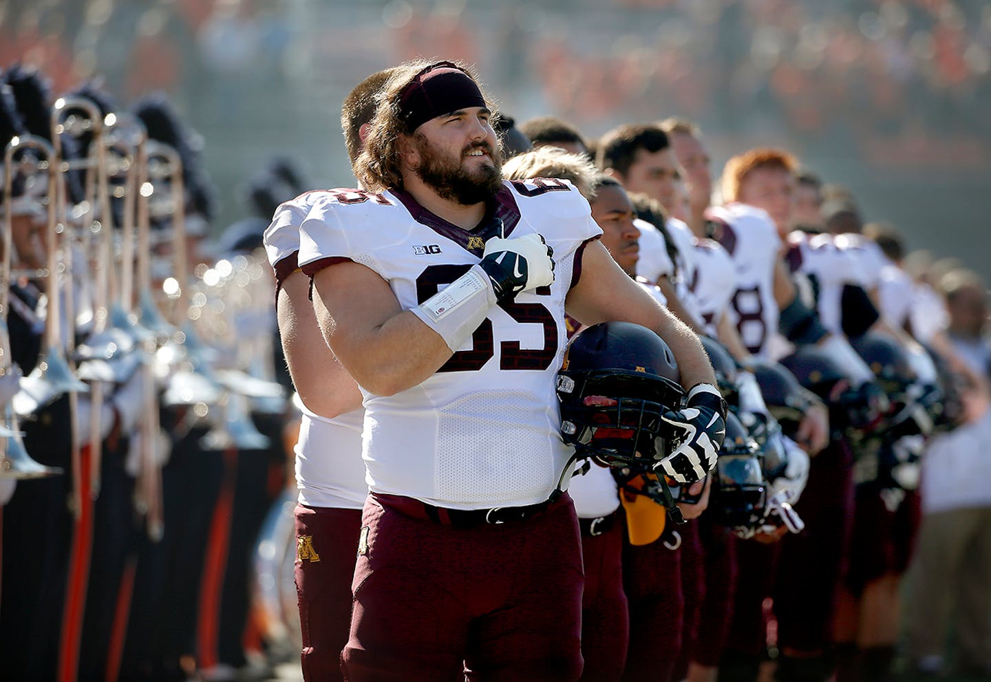 Gophers offensive lineman Josh Campion