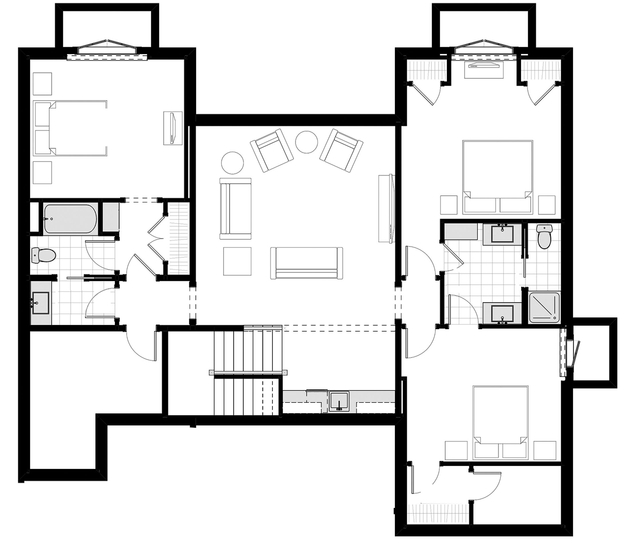 Home plan: New-fashioned farmhouse has lower-level family room
