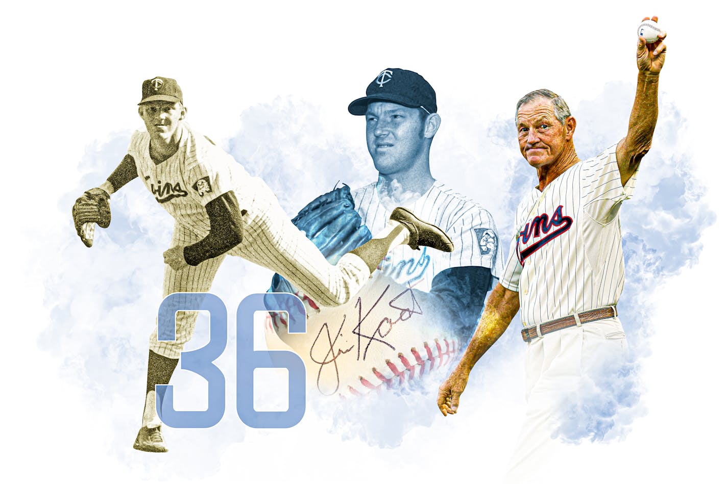 Jim Kaat, Twins Hall of Fame, Star Tribune photo illustration