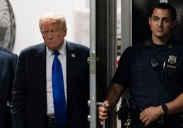 Former U.S. President Donald Trump returns to court as the jury reaches a verdict in his hush money trial at Manhattan Criminal Court on Thursday in N