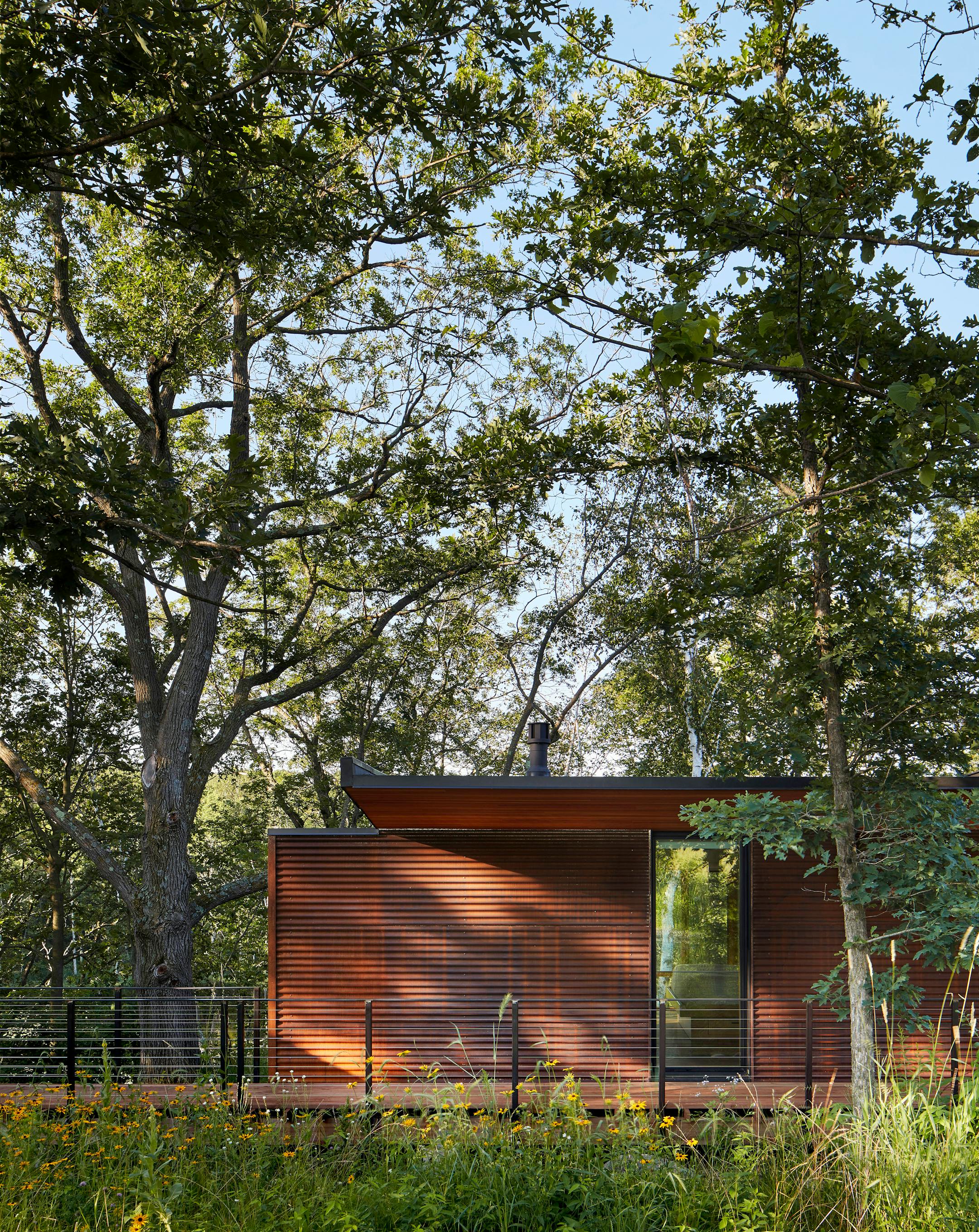 SALA Architect's Home of the Month winning retreat is an restorative getaway in Frederic, Wis. that also restores native prairie grass.