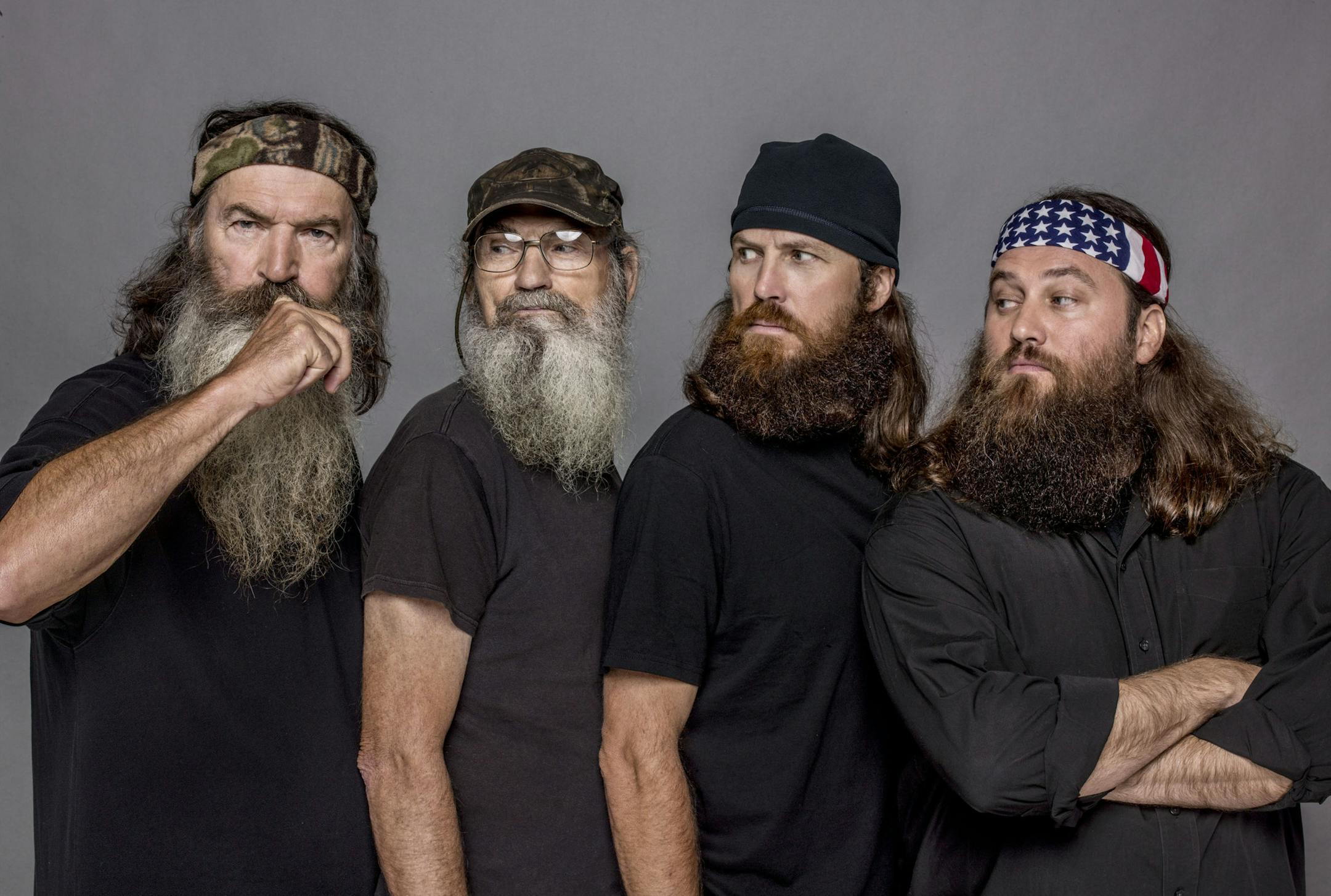 "Duck Dynasty" Phil, Si, Jase and Willie Robertson from A&E's Duck Dynasty Photo by Photo by Zach Dilgard