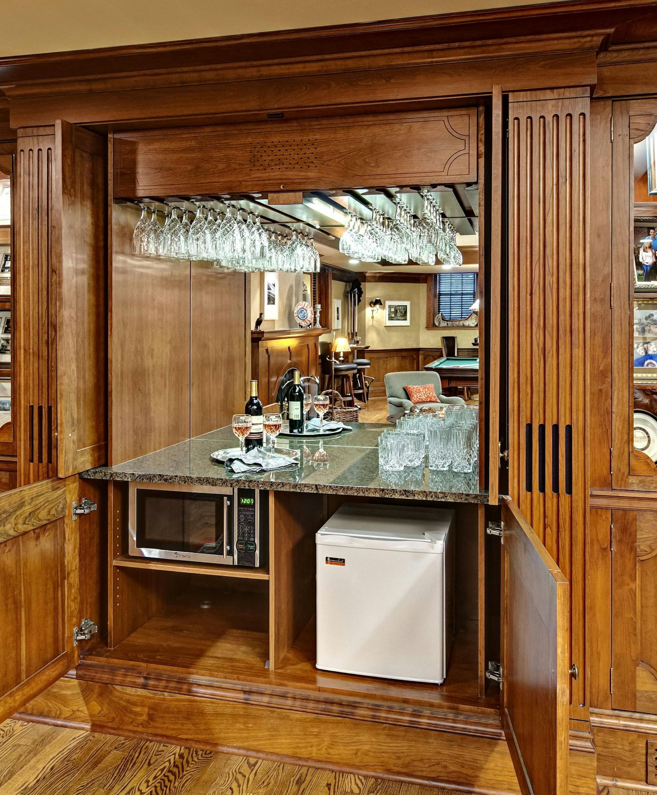 Mark Ehlen, Ehlen Creative Communications New beverage center in lower level of governor's mansion.